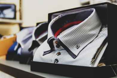 blur box business checkered shirt